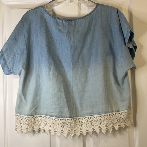 Jessica Simpson denim top - Picture 7 of 11